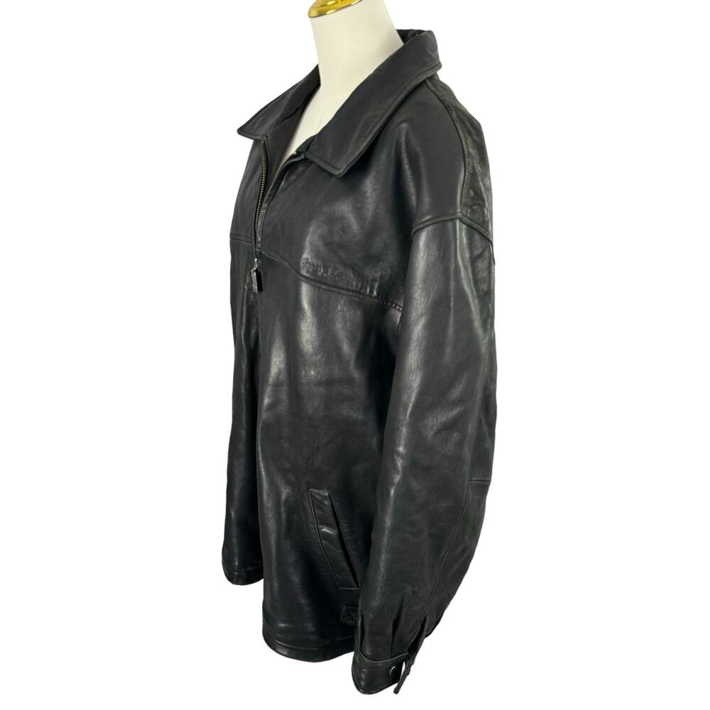 James & John Extasy Leather Jacket Classic Edgy Motorcycle Going Out Coat Big 2X - Picture 5 of 16